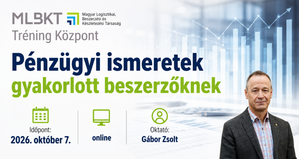 PÉNZÜGYI ISMERETEK GYAKORLOTT BESZERZŐKNEK TRÉNING