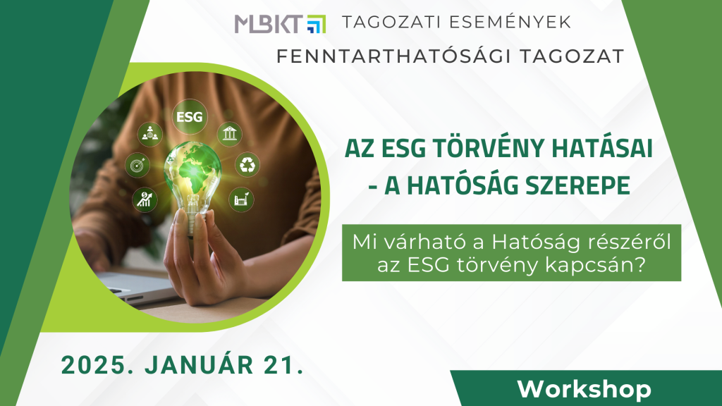 Workshop - Mi várható a Hatóság részéről az ESG törvény kapcsán?