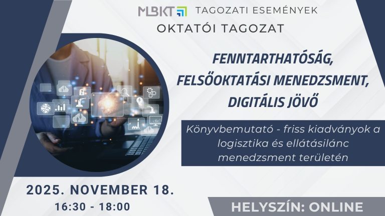 Könyvbemutató – friss kiadványok a logisztika és ellátásilánc menedzsment területén