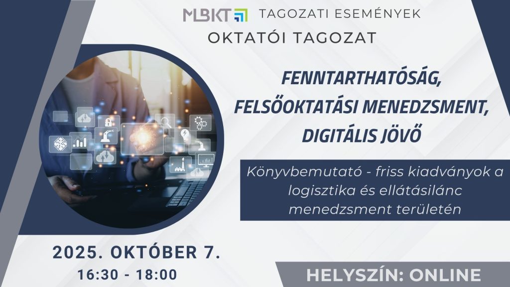 Könyvbemutató – friss kiadványok a logisztika és ellátásilánc menedzsment területén