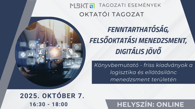 Könyvbemutató – friss kiadványok a logisztika és ellátásilánc menedzsment területén