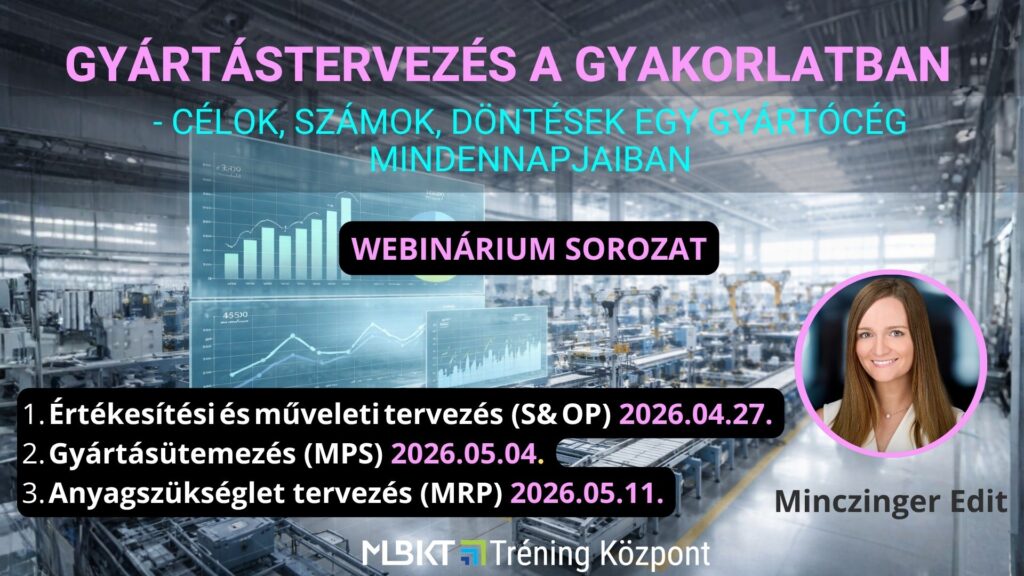 GYÁRTÁSTERVEZÉS A GYAKORLATBAN - CÉLOK, SZÁMOK, DÖNTÉSEK EGY GYÁRTÓCÉG MINDENNAPJAIBAN