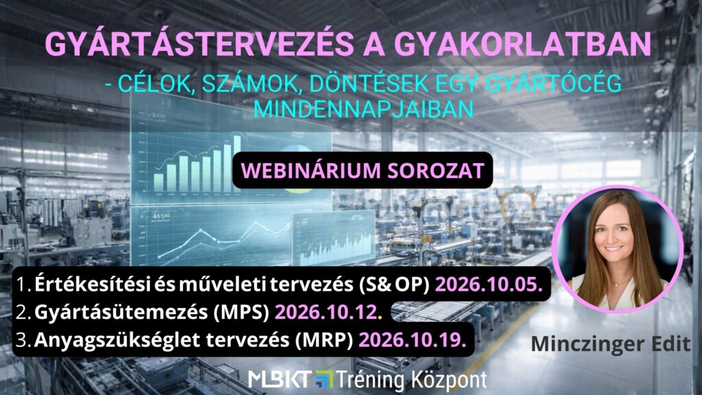 GYÁRTÁSTERVEZÉS A GYAKORLATBAN - CÉLOK, SZÁMOK, DÖNTÉSEK EGY GYÁRTÓCÉG MINDENNAPJAIBAN